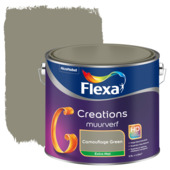Flexa Creations muurverf extra mat camouflage green 2,5 liter