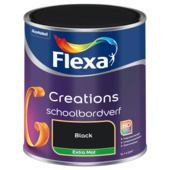 Flexa Creations schoolbordverf extra mat true black 1 liter