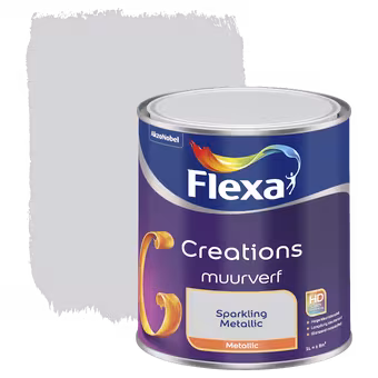 Flexa Creations metallic muurverf mat sparkling metallic 1 liter