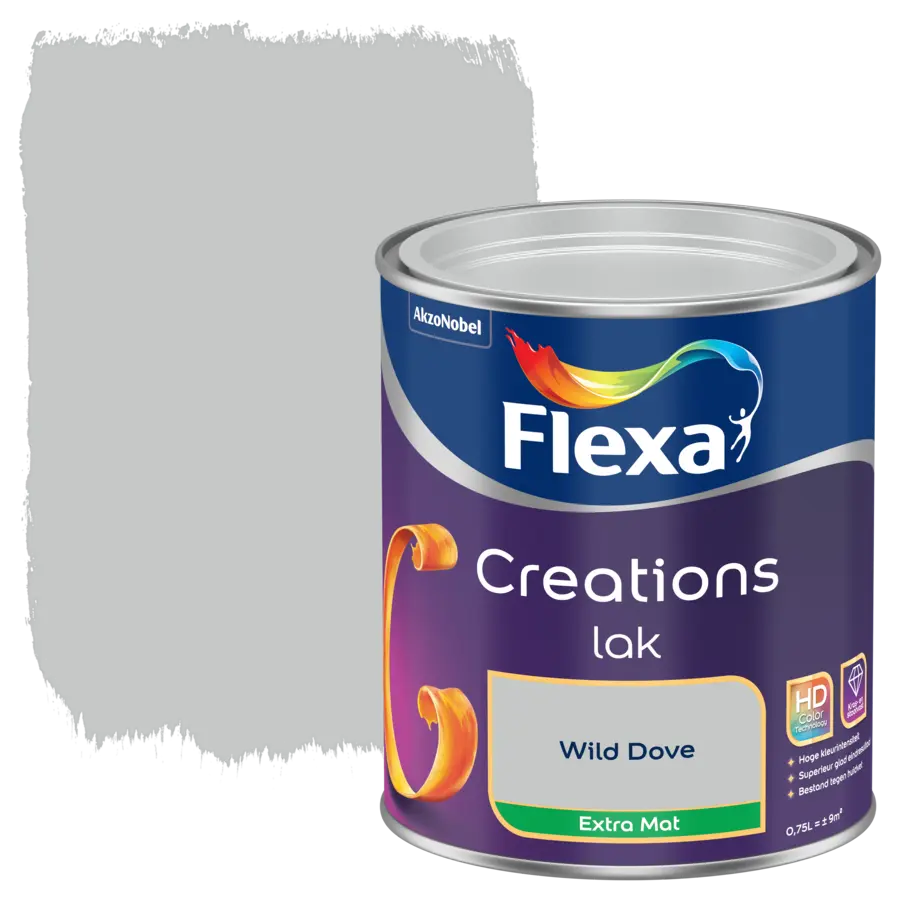 Flexa Creations binnenlak extra mat wild dove 750 ml
