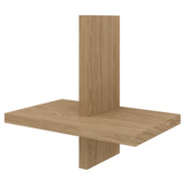 Pekoodm wandplank enkel naturel 23,5x15x23,5 cm