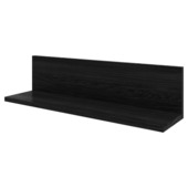 Duraline wandplank model-L zwart eik 60x15x15 cm