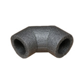 Buisisolatie Bocht 90° 12mm Grijs