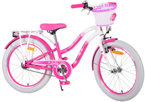 Kinderfiets Volare Lovely roze-wit 20 inch