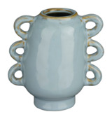 Vaas blauw - l12xb8xh12,3cm