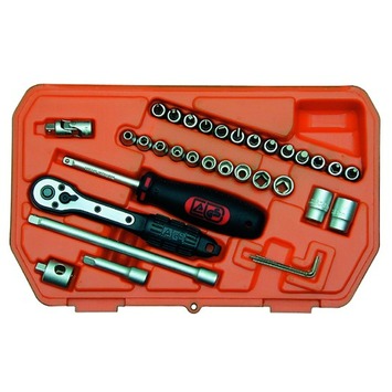 Skandia dopsleutelset 1/4" (34-delig)