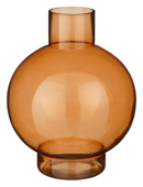 Vaas glas l.bruin - h35,5xd28cm