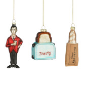 Ornament glas divers per stuk