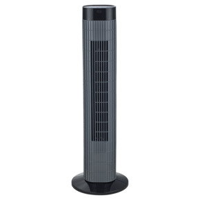 Zuilventilator Canberra 24x76 cm met timerfunctie zwart/grijs