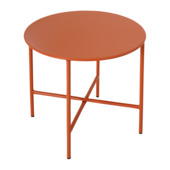 KARWEI bijzettafel Chris terracotta metaal ø 50 cm