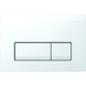 Geberit Delta 51 bedieningspaneel wit voor inbouwreservoir Duofix