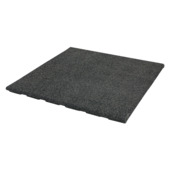Terrastegel Rubber Zwart 50x50 cm