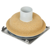 Sanivesk Schrobputje Basic Recht 15x15cm Ø50mm