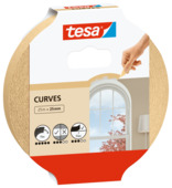 Tesa flexibel afplaktape voor rondingen 25 mm x 25 m