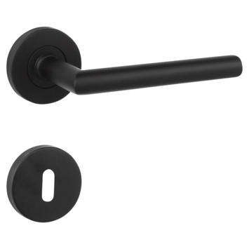 GAMMA deurklink set York rozet rond zwart