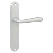 Karwei deurkruk set Spanje ovaal blind schild ANOX aluminium mat