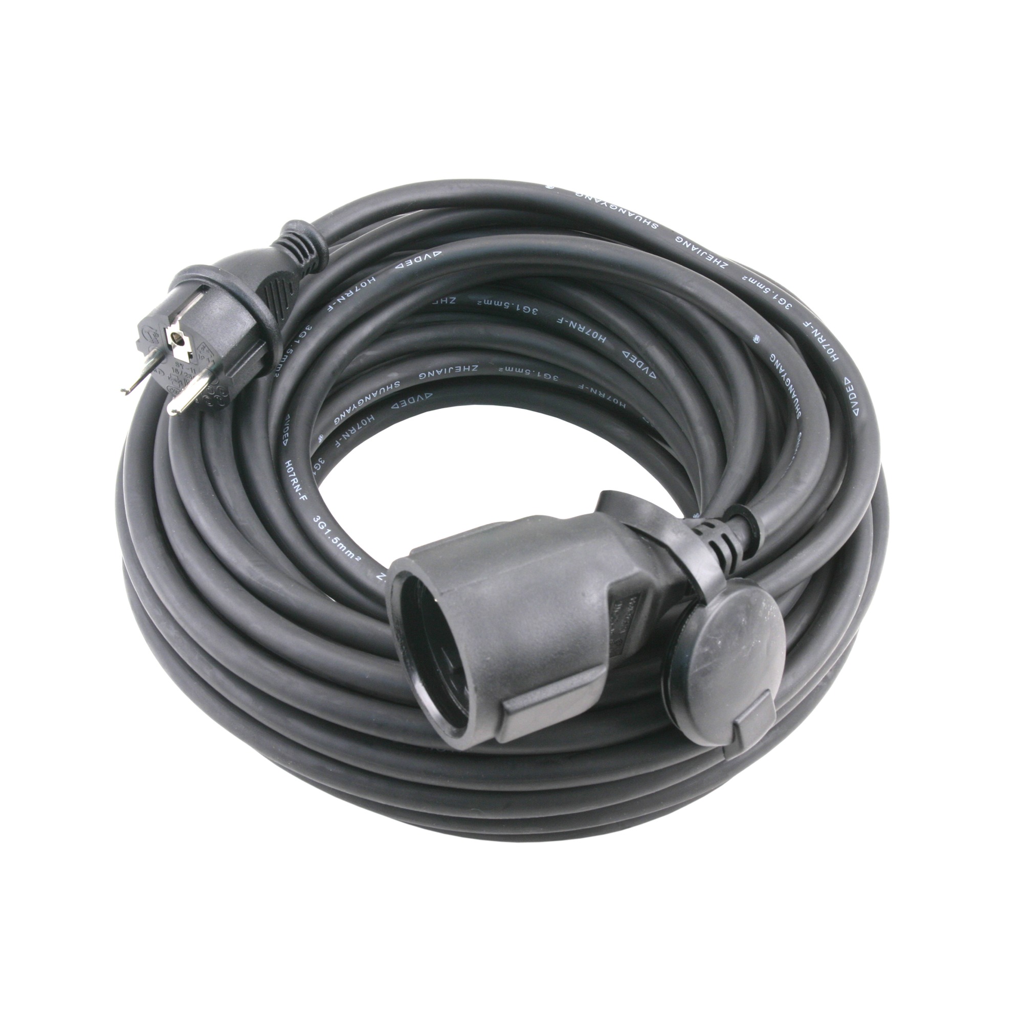 Exin Verlengsnoer Ra Zwart 20 M Spatwaterdicht exin kopen in de aanbieding
