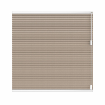 vtwonen dubbel plisségordijn verduisterend gewoon raam 18070 donkerbeige
