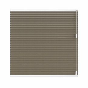 KARWEI dubbel plisségordijn verduisterend draaikiepraam 20048 taupe