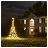 Fairybell Square Kerstboom inclusief 240 LED-lampjes en mast 2 meter