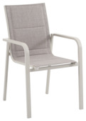 Wakefield tuinstoel Valencia beige metaal