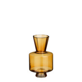 Vaas glas bruin - h18xd11 cm