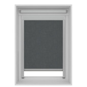 KARWEI rolgordijn dakraam 28210 grijs antraciet structuur verduisterend op maat