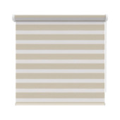 KARWEI duo rolgordijn lichtdoorlatend draaikiepraam 21091 zand linnen