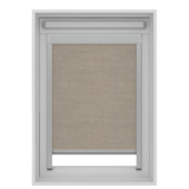 KARWEI rolgordijn dakraam 28206 beige grijs structuur verduisterend op maat