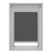 KARWEI rolgordijn dakraam 28197 grijs zilveren achterzijde verduisterend op maat