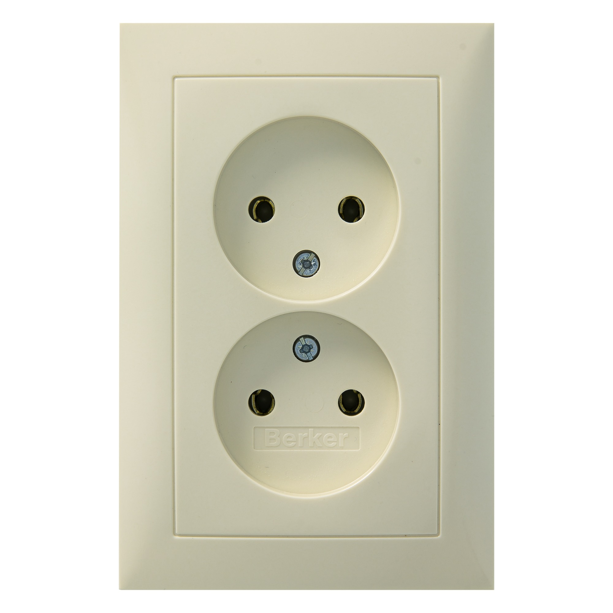 Berker S1 Stopcontact Dubbel Creme berker kopen in de aanbieding