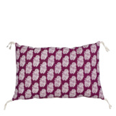 Sierkussen ruit paars - l55xb35xh10cm