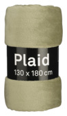 Fleece plaid l.groen - l180xb130cm
