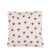 Sierkussen hart fuchsia - l45xb45xh10cm