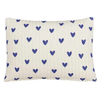 SIerkussen hart blauw - l55xb35xh10cm