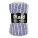 Plaid streep l.blauw - l180xb130cm