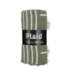 Plaid streep d.groen - l180xb130cm