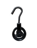 Ledent katrol haak metaal 75 mm