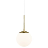 Nordlux hanglamp Grant opaal messing Ø 15cm E14