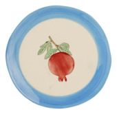 Ontbijtbord fruit blauw - h2xd20 cm