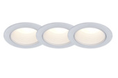 Lutec Connect slimme inbouwspot Altum wit Ø 8,5cm GU10 4,7W 3 stuks