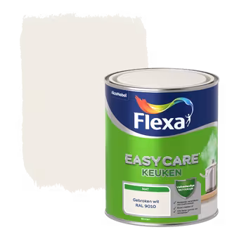 Flexa EasyCare muurverf keuken gebroken wit mat 1 liter