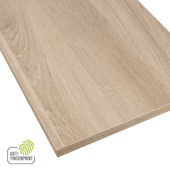 Meubelpaneel gebleekt eiken ABS fingerprint proof 80x40 cm 18 mm