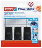Tesa Powerstrips haken Small rechthoekig - draagkracht tot 1 kg - 3 stuks