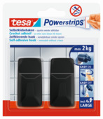 Powerstrips Zelfklevende haken L rechthoekig - draagkracht tot 2 kg - 3 stuks