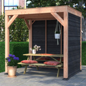 Overkapping Douglas Zwart Zweeds Rabat 205 x 255 cm