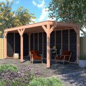 Overkapping Douglas Zwart Zweeds Rabat 595x255cm