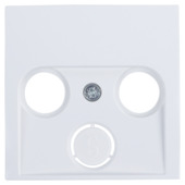 Berker S1 Centraalplaat Radio/TV Wit