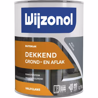 Wijzonol lak halfglans antraciet dekkend 750 ml