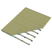 Vlonderpakket grenen hout geschaafd 1 m²